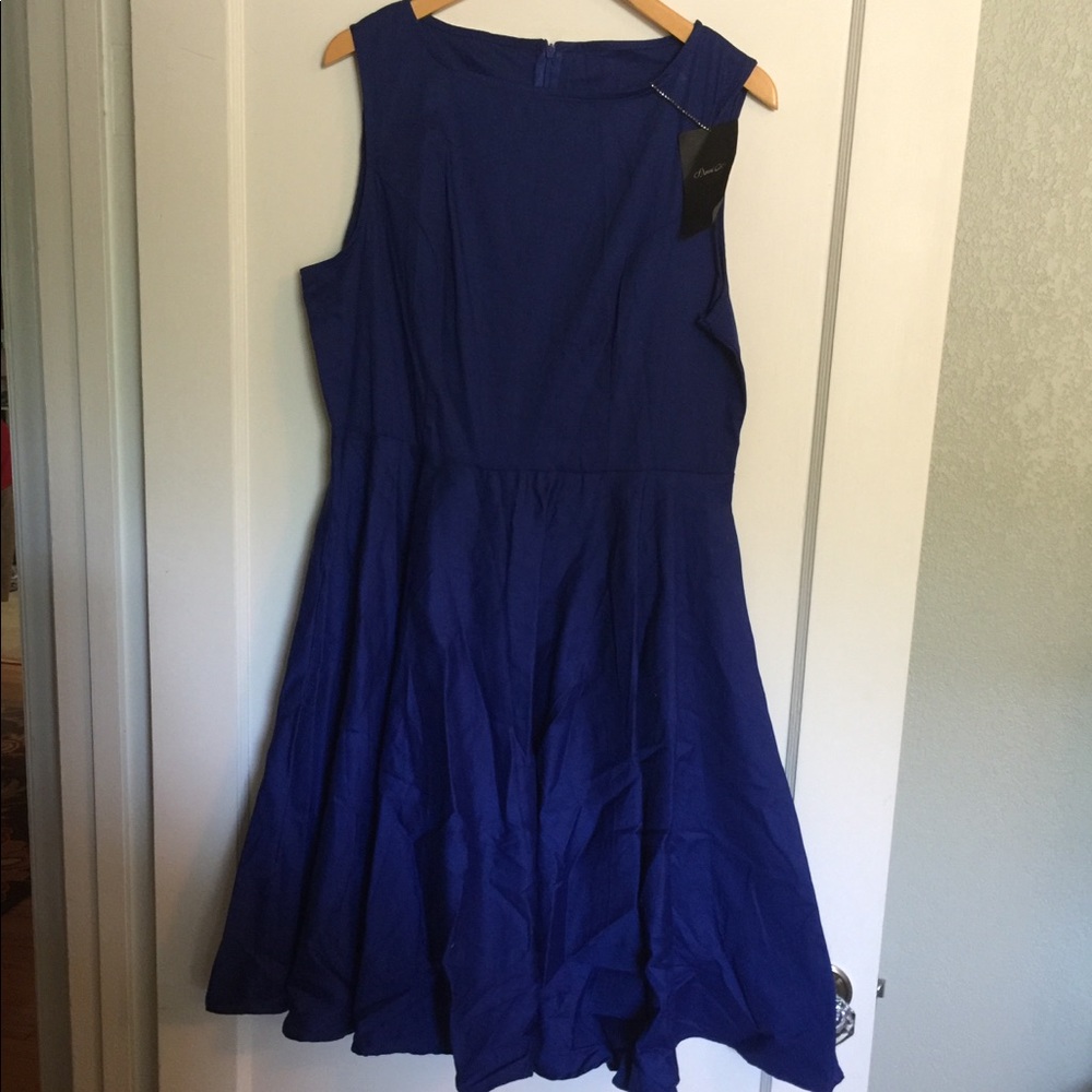 Retro Blue Dress